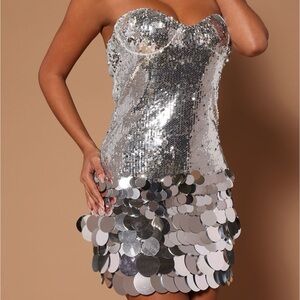 Sequin mini dress